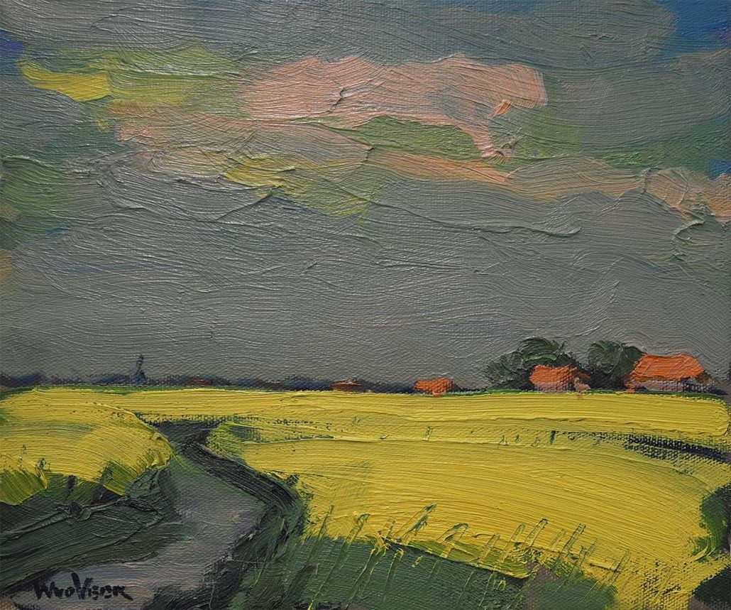 Wim van der Veer - Fries landschap