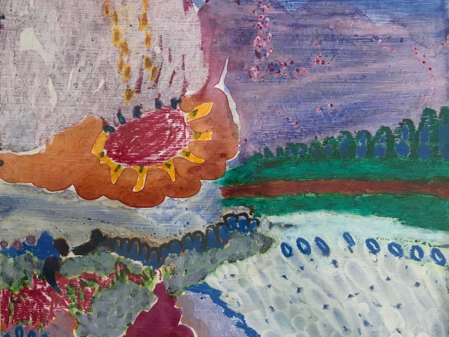 Ilse Brul - Abstract 9 vallende zon